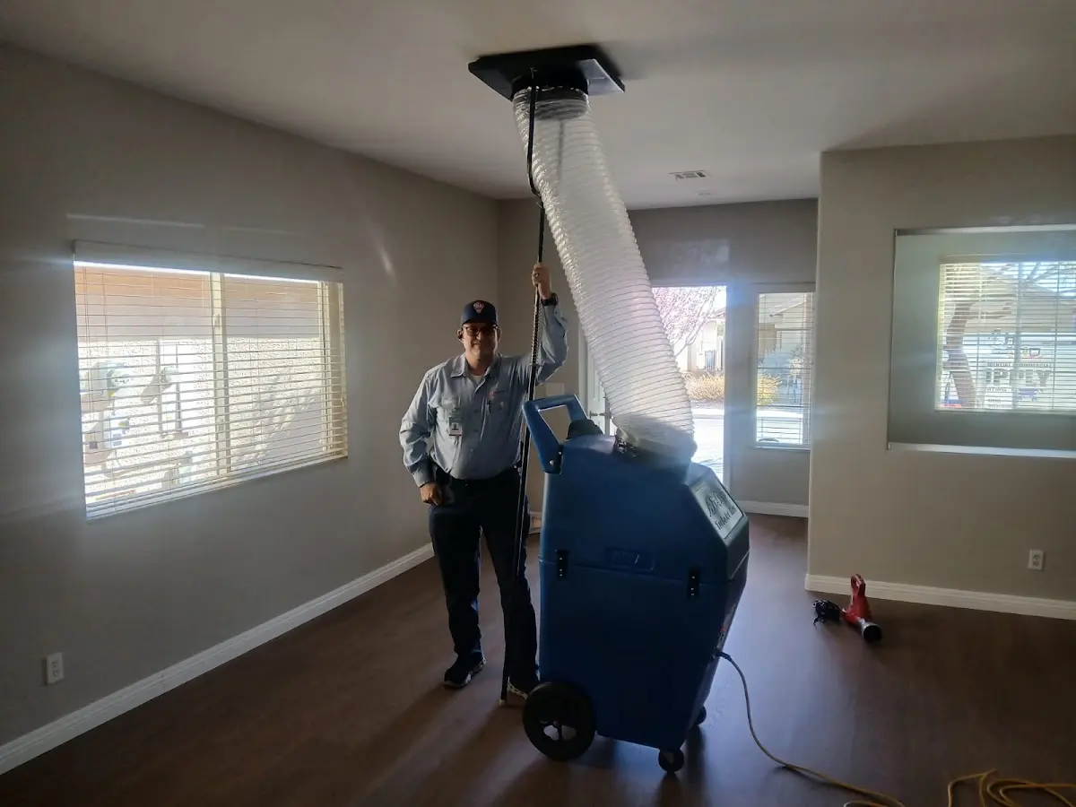 Professional Dryer Vent Cleaning work inside a Montebello home